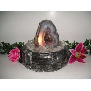  Agate Geode Fountain With Light