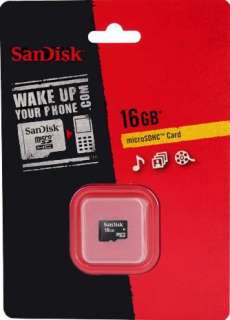 Sandisk 16GB MicroSD + Memory Stick Pro Duo Adapter +8A  