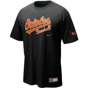  Nike Baltimore Orioles Black 2011 MLB Practice T shirt 
