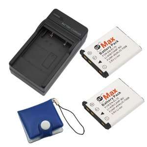  Battery + Travel Charger Set + Memory Card Case for Nikon CoolPix 