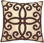 BROWN 18x18 QUATERNARY DECORATIVE PILLOW from ROSE TREE