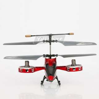   RC Helicopter with Gyro Red 4 Channel Radio Control Heli Toy  