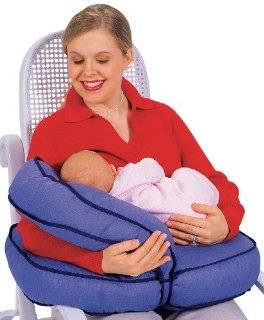 Leachco Natural Boost   Adjustable Nursing Pillow   Denim