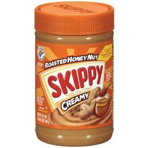 Skippy Roasted Honey Nut Creamy Peanut Butter 16.3 oz  