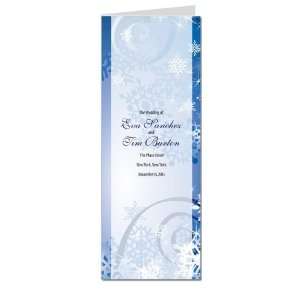  120 Wedding Programs   Sunrise Snowflakes