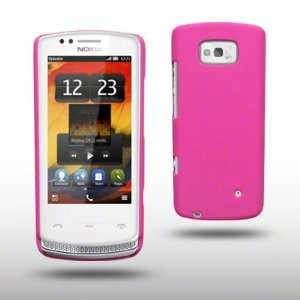 NOKIA 700 RUBBERISED BACK COVER CASE BY CELLAPOD CASES SOLID HOT PINK