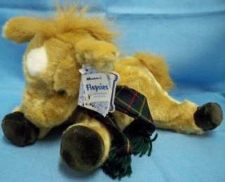   Flopsies Collection Bean Filled Plush Stuffed Holiday Golden Horse