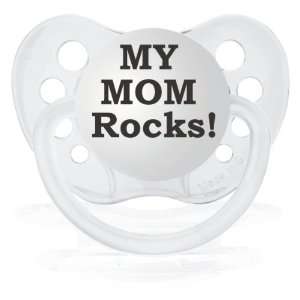  Personalized Pacifiers My Mom Rocks Clear Pacifier Baby