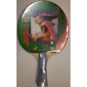  New Crest Super 3 Ping Pong Paddle Table Tennis Racket 