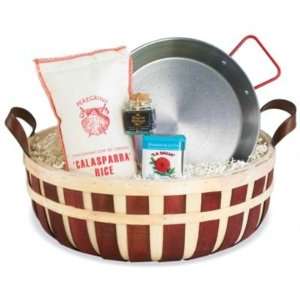 Mini Paella Kit in Gift Basket from Spain (Includes 10 inch Paella Pan 