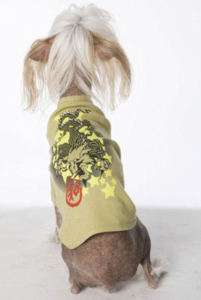 Peace Dragon screen print Rock & Roll k9 Dog Tee T Shirt small 10L 