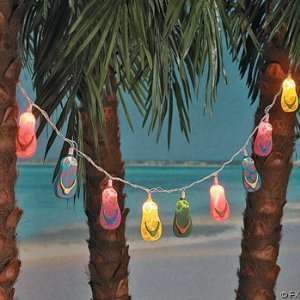  10 Plastic Flip Flop Party String Lights Beach Luau Patio 