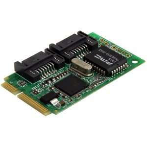 com StarTech 2 Port Mini PCI Express Internal SATA II Controller Card 