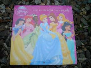   2012 16 Month Calendar 10x10 RV $8.95 Belle Snow White Ariel ++  