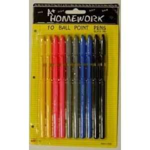  Ball Point Stick Pens   10 pack Case Pack 48 Everything 