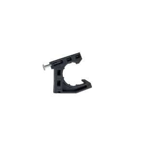   Stand Off Half Clamps with Nails, Black, 3/4 Inch