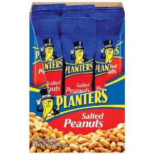 Planters Peanuts, Salted, 2.5 Ounce Tubes (Pack of 36)  