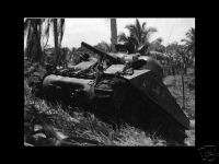 US M4 Sherman Tank in Action, Pacific WWII WW2  