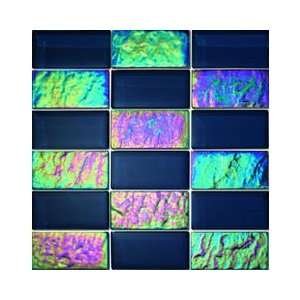  Alttoglass Precious Stone Aqua Marine 12 x 12 Stone Mosaic 