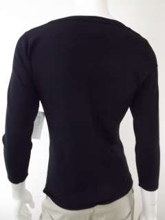NWT $59 Womens black rayon jeweled sweater top dress Radzoli S  