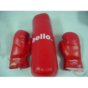   KIDS 8 oz BOXING GLOVES AND PUNCHING BAG BY BELLO