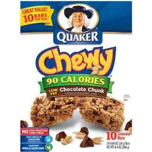  Quaker Chewy Granola Bars 90 Calories Chocolate Chunk Low 
