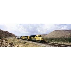  Train on Santa Fe Railroad, Route 66, Valentine, Arizona 