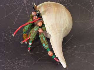 Tropical Hermit Crab Sea Shell Snail Figurine Knick Knack Pet 