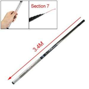   4m 7 Sections Telescoping Carbon Fiber Fishing Rod