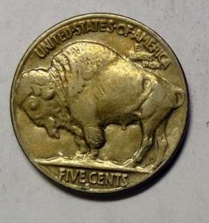 1927 S BUFFALO NICKEL XF AU SPOTS ON OBV. STEAL  