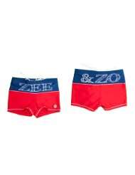 Zee & Zo Shark Boys Red/Blue Swim Trunks