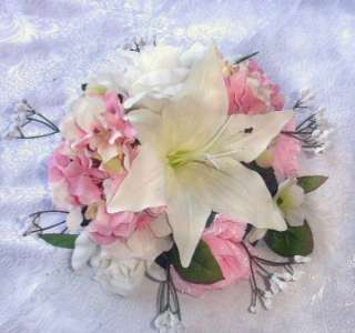  CAKE TOPPERS Silk Wedding Flowers Decor Reception Centerpieces  
