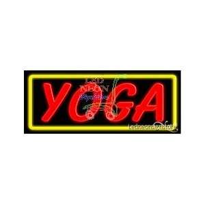 Yoga Neon Sign 13 inch tall x 32 inch wide x 3.5 inch Deep inch deep 