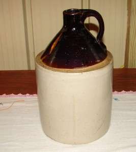 Vintage Stoneware Crock Jug  