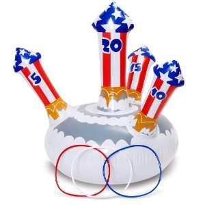   By Fun Express Patriotic Fireworks Ring Toss Game 
