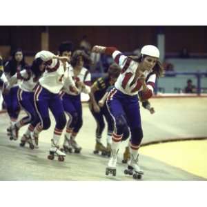  in Roller Skating Derby, Filming of Motion Picture The Kansas City 