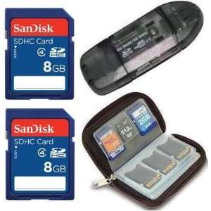 com 8GB x2  16GB SD Sandisk SDHC Class 4 Secure Digital Memory Card 