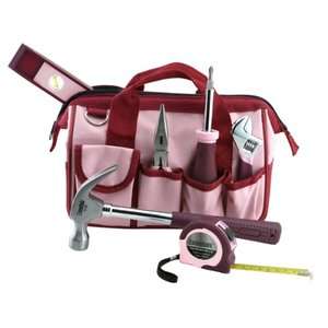   Neck Essentials Ladies Girls Tools Womens Handy Tool Set Kit Bag Pink
