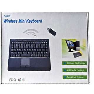 Wireless USB 2.4GHz Multimedia Keyboard w Touchpad  