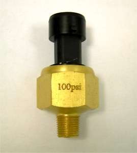 Pressure transducer or sender,100 psi, for oil,fuel,air  