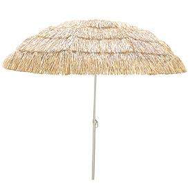 NEW Thatched Grass Skirt Look Umbrella  Yard Tiki Bar Patio Pool FREE 