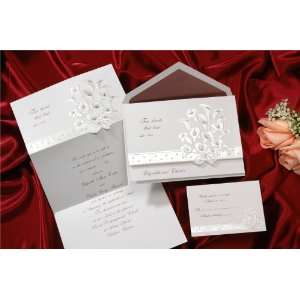  Calla Lily Bunch in Burgundy Wedding Invitations