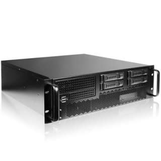 iStarUSA E3M4R Black 3U 4 Bay Server Rackmount Chassis  