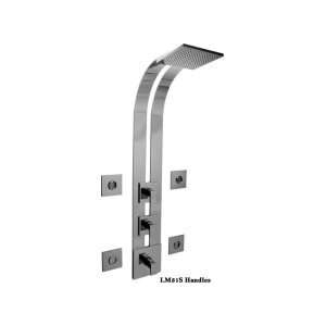   C10S SN Square Thermostatic Ski Shower Set with Body