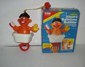 1990 Tyco Sesame Street Ernies Bathtime Bubbler w/Box  