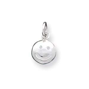  Sterling Silver Smiley Face Charm Jewelry