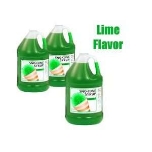 Lime Snow Cone Syrup (1 Gallon) 6405 Grocery & Gourmet Food