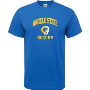    Angelo State Rams Royal Blue Soccer Arch T Shirt