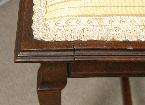 ANTIQUE English MAHOGANY Vanity STOOL BENCH Seat c1920 a87  