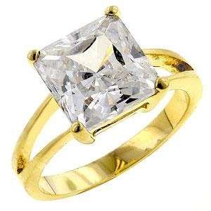  Ceste Di Amore   8 Carat Solitaire CZ Ring, 7 Jewelry